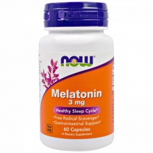 Антиоксидант Now Melatonin 3 mg 60 капсул