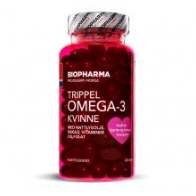 Антиоксидант Biopharma Trippel Omega-3 Kvinne 120 капсул