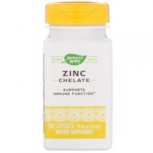 Витамины Nature’s Way Zinc Chelate 30 мг 100 капсул