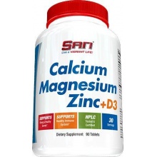 Витамины SAN Calcium Magnesium Zinc+D3 90 таблеток