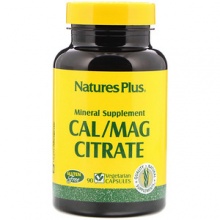 Витамины Nature's Plus Cal/Mag Citrate 90 капсул