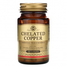Витамины Solgar Copper Chelatd 100 таблеток