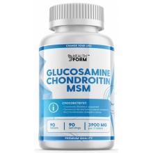 Хондропротектор Health Form Glucosamine Chondroitin + MSM  90 таблеток