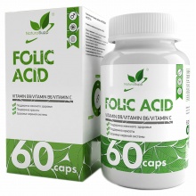 Витамины NaturalSupp Folic Acid 60 капсул