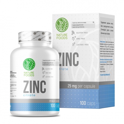  Nature Foods Zinc Citrate 25  100 