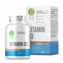  Nature Foods Vitamin D3 2000 IU 100 